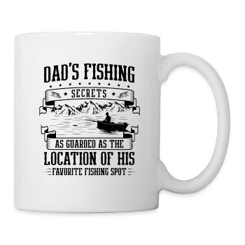Pêche Papa Papa Pêcheur Childern Drôle Poisson Alors - Mug blanc - blanc - Droite