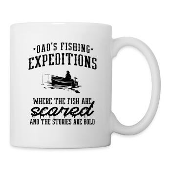 Pêche Papa Papa Pêcheur Childern Drôle Poisson Alors - Mug blanc - blanc - Droite