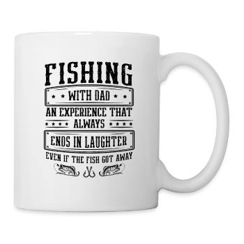 Pêche Papa Papa Pêcheur Childern Drôle Poisson Alors - Mug blanc - blanc - Droite