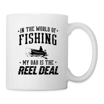 Pêche Papa Papa Pêcheur Childern Drôle Poisson Alors - Mug blanc - blanc - Droite