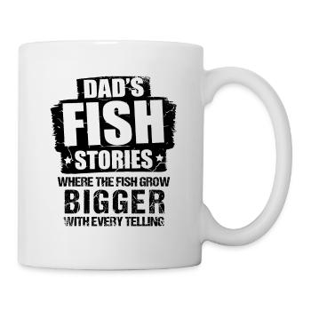Pêche Papa Papa Pêcheur Childern Drôle Poisson Alors - Mug blanc - blanc - Droite