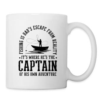 Pêche Papa Papa Pêcheur Childern Drôle Poisson Alors - Mug blanc - blanc - Droite