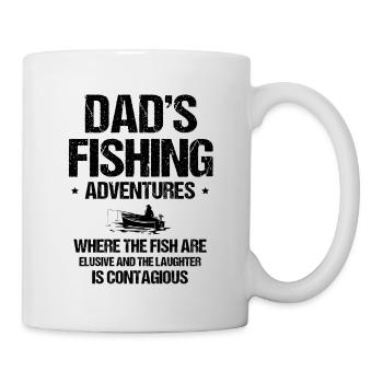 Pêche Papa Papa Pêcheur Childern Drôle Poisson Alors - Mug blanc - blanc - Droite