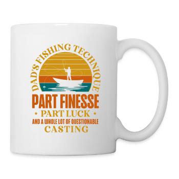 Pêche Papa Papa Pêcheur Childern Drôle Poisson Alors - Mug blanc - blanc - Droite