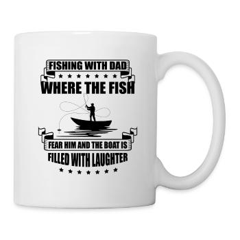 Pêche Papa Papa Pêcheur Childern Drôle Poisson Alors - Mug blanc - blanc - Droite