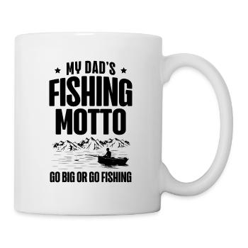 Pêche Papa Papa Pêcheur Childern Drôle Poisson Alors - Mug blanc - blanc - Droite