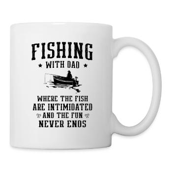 Pêche Papa Papa Pêcheur Childern Drôle Poisson Alors - Mug blanc - blanc - Droite