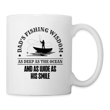 Pêche Papa Papa Pêcheur Childern Drôle Poisson Alors - Mug blanc - blanc - Droite