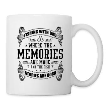 Pêche Papa Papa Pêcheur Childern Drôle Poisson Alors - Mug blanc - blanc - Droite