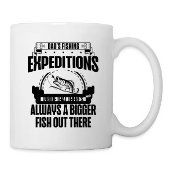 Pêche Papa Papa Pêcheur Childern Drôle Poisson Alors - Mug blanc - blanc - Droite