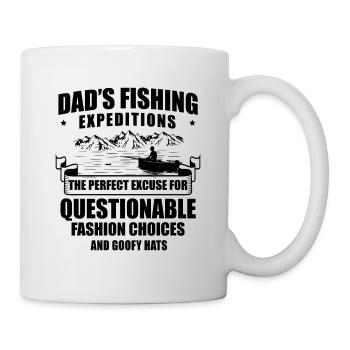 Pêche Papa Papa Pêcheur Childern Drôle Poisson Alors - Mug blanc - blanc - Droite