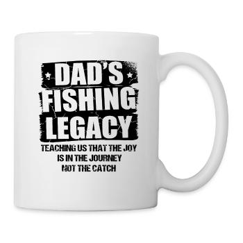 Pêche Papa Papa Pêcheur Childern Drôle Poisson Alors - Mug blanc - blanc - Droite