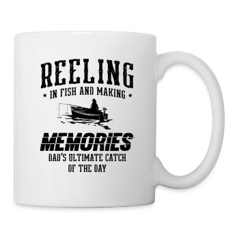 Pêche Papa Papa Pêcheur Childern Drôle Poisson Alors - Mug blanc - blanc - Droite