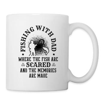 Pêche Papa Papa Pêcheur Childern Drôle Poisson Alors - Mug blanc - blanc - Droite