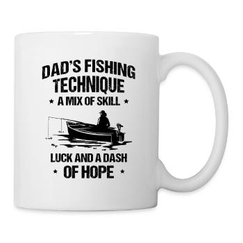 Pêche Papa Papa Pêcheur Childern Drôle Poisson Alors - Mug blanc - blanc - Droite