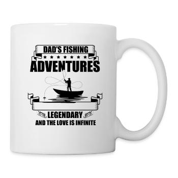 Pêche Papa Papa Pêcheur Childern Drôle Poisson Alors - Mug blanc - blanc - Droite