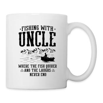 Fishing Uncle Fisherman Uncles Funny Fish Perfect - Mug - white - Right