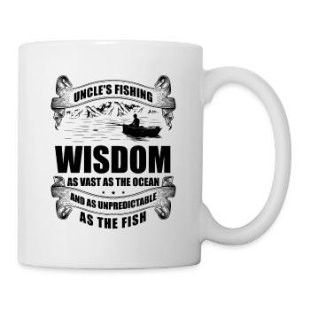 Fishing Uncle Fisherman Uncles Funny Fish Perfect - Mug - white - Right