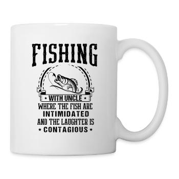 Fishing Uncle Fisherman Uncles Funny Fish Perfect - Mug - white - Right