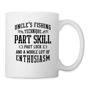 Pêche Oncle Pêcheur Oncles Drôle Poisson Parfait - Mug blanc - blanc - Droite