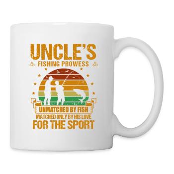 Pêche Oncle Pêcheur Oncles Drôle Poisson Parfait - Mug blanc - blanc - Droite