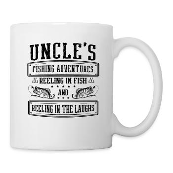 Fishing Uncle Fisherman Uncles Funny Fish Perfect - Mug - white - Right