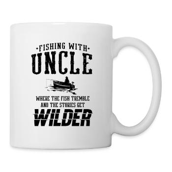 Pêche Oncle Pêcheur Oncles Drôle Poisson Parfait - Mug blanc - blanc - Droite