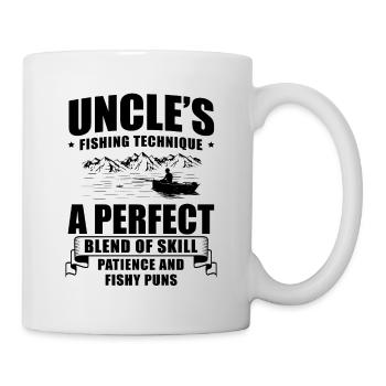 Fishing Uncle Fisherman Uncles Funny Fish Perfect - Mug - white - Right