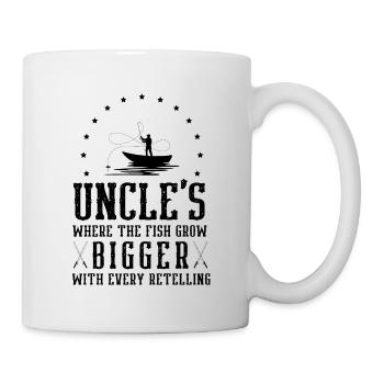 Pêche Oncle Pêcheur Oncles Drôle Poisson Parfait - Mug blanc - blanc - Droite
