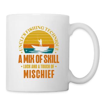 Fishing Uncle Fisherman Uncles Funny Fish Perfect - Mug - white - Right