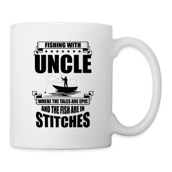 Pêche Oncle Pêcheur Oncles Drôle Poisson Parfait - Mug blanc - blanc - Droite