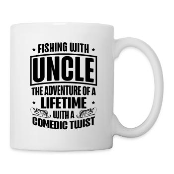 Fishing Uncle Fisherman Uncles Funny Fish Perfect - Mug - white - Right