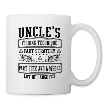 Pêche Oncle Pêcheur Oncles Drôle Poisson Parfait - Mug blanc - blanc - Droite