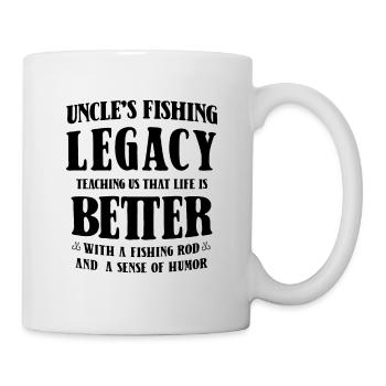 Pêche Oncle Pêcheur Oncles Drôle Poisson Parfait - Mug blanc - blanc - Droite