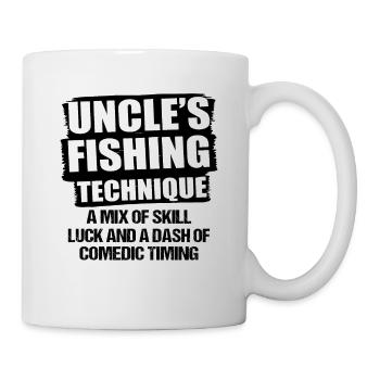 Pêche Oncle Pêcheur Oncles Drôle Poisson Parfait - Mug blanc - blanc - Droite