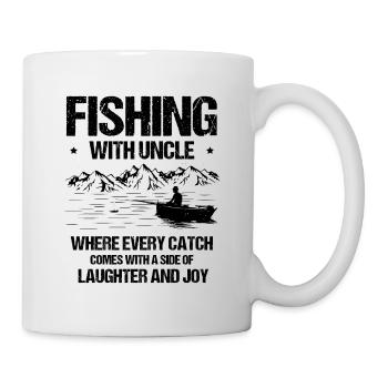 Pêche Oncle Pêcheur Oncles Drôle Poisson Parfait - Mug blanc - blanc - Droite