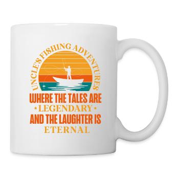 Fishing Uncle Fisherman Uncles Funny Fish Perfect - Mug - white - Right