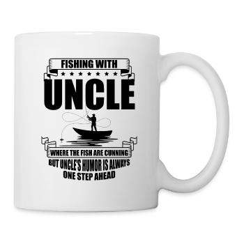 Pêche Oncle Pêcheur Oncles Drôle Poisson Parfait - Mug blanc - blanc - Droite