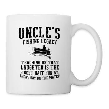 Pêche Oncle Pêcheur Oncles Drôle Poisson Parfait - Mug blanc - blanc - Droite