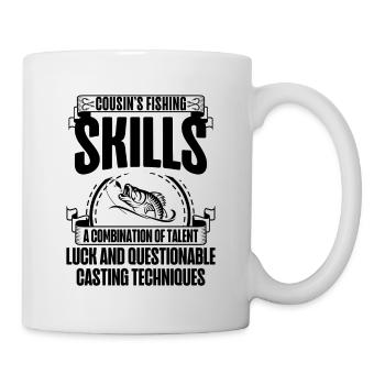 Fishing Cousin Fisherman Cousins Funny Fish Perfec - Mug - white - Right