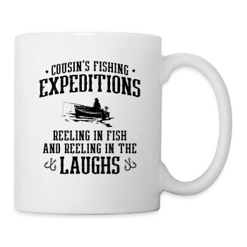 Fishing Cousin Fisherman Cousins Funny Fish Perfec - Mug - white - Right