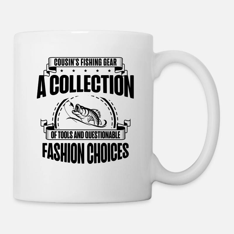 Pêche Cousin Pêcheur Cousins Drôle Poisson Perfec - Mug blanc - blanc