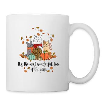 It's The Most Wonderful Time of The Year Katzen - Tasse - Weiß - Rechts