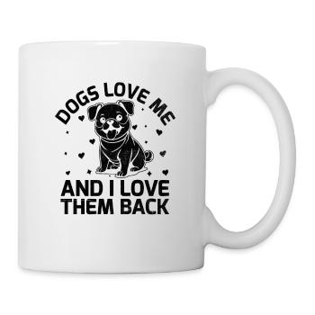 Dresseur de chiens Dressage de chiens Dressage de chiens Soins aux animaux de compagnie Pr - Mug blanc - blanc - Droite