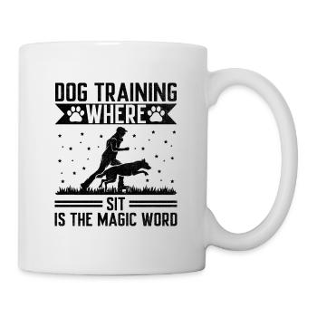 Dresseur de chiens Dressage de chiens Dressage de chiens Soins aux animaux de compagnie Pr - Mug blanc - blanc - Droite