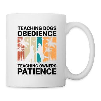 Dresseur de chiens Dressage de chiens Dressage de chiens Soins aux animaux de compagnie Pr - Mug blanc - blanc - Droite
