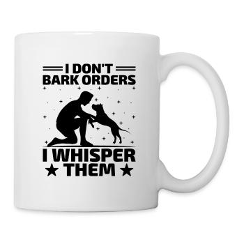 Dresseur de chiens Dressage de chiens Dressage de chiens Soins aux animaux de compagnie Pr - Mug blanc - blanc - Droite