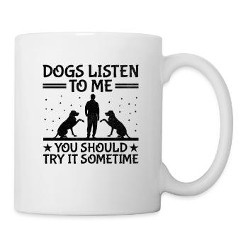 Dresseur de chiens Dressage de chiens Dressage de chiens Soins aux animaux de compagnie Pr - Mug blanc - blanc - Droite
