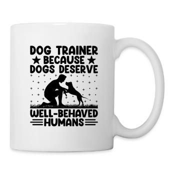 Dresseur de chiens Dressage de chiens Dressage de chiens Soins aux animaux de compagnie Pr - Mug blanc - blanc - Droite