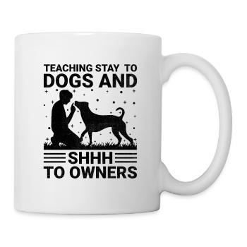 Dresseur de chiens Dressage de chiens Dressage de chiens Soins aux animaux de compagnie Pr - Mug blanc - blanc - Droite